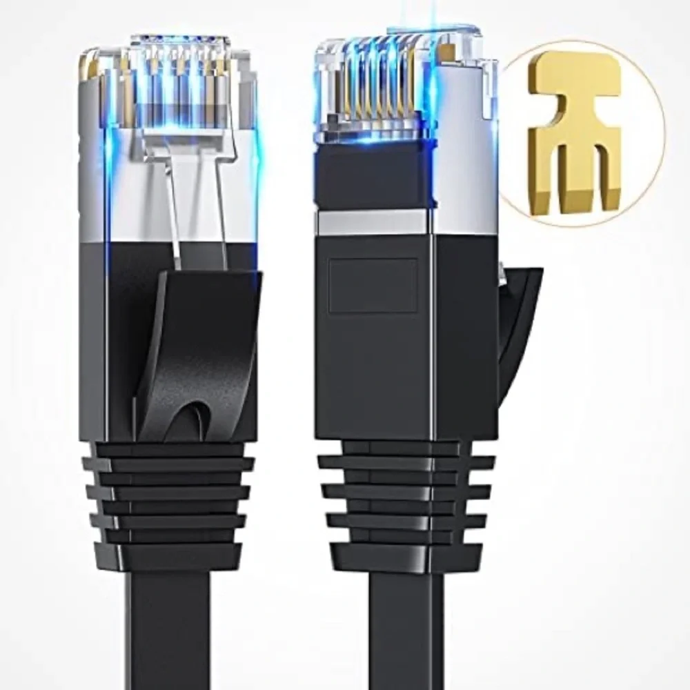 Tiktun Cat 6 Ethernet Cable 6ft, High Speed Ethernet Cord, Slim LAN Cable Patch